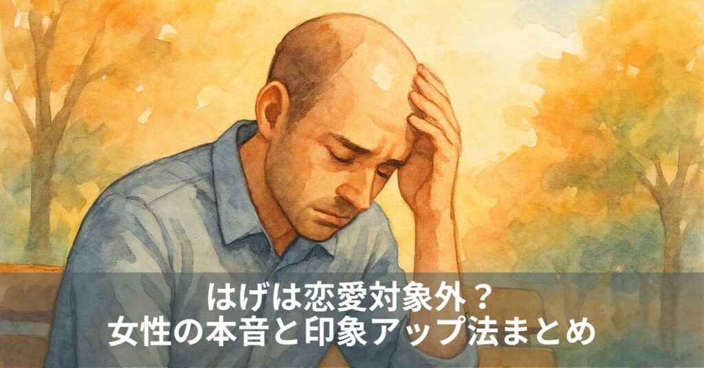 はげは恋愛対象外？女性の本音と印象アップ法まとめ