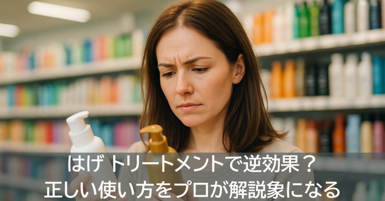 はげ トリートメントで逆効果？正しい使い方をプロが解説
