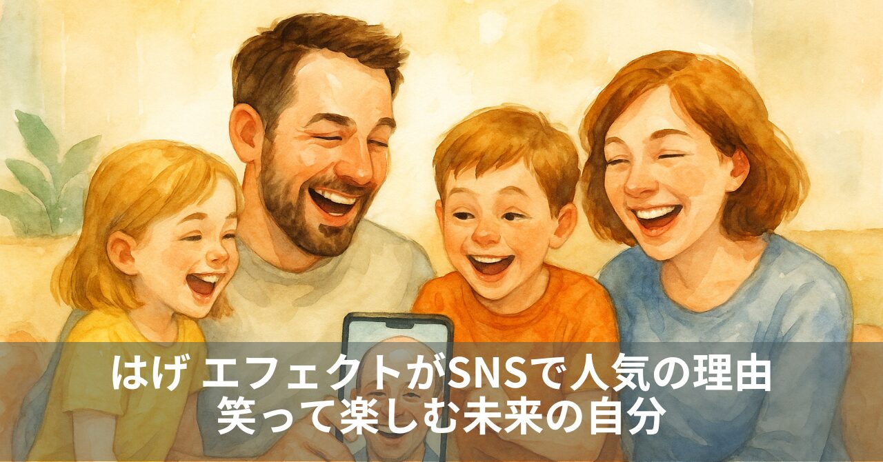 はげ エフェクトがSNSで人気の理由｜笑って楽しむ未来の自分