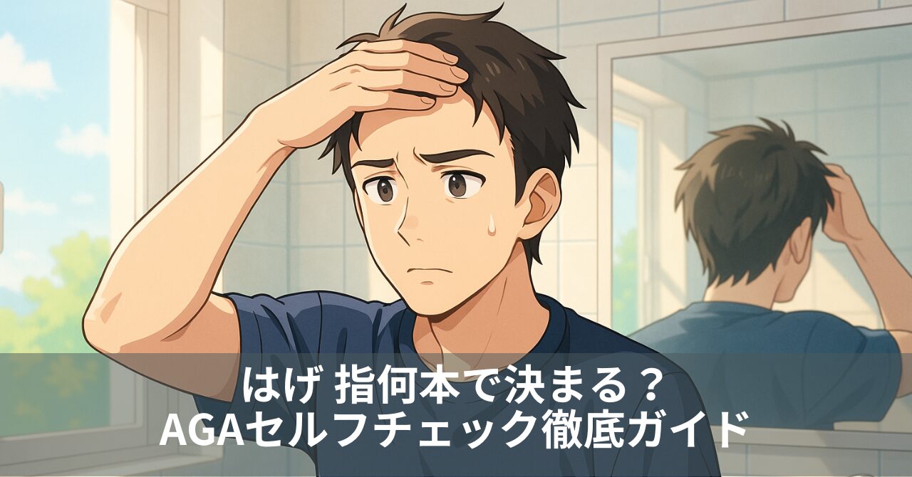 はげ 指何本で決まる？AGAセルフチェック徹底ガイド