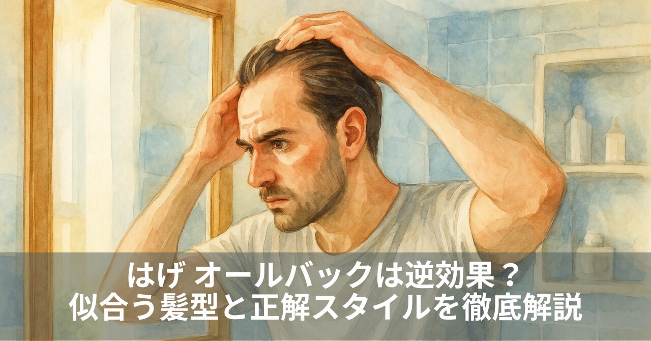 はげ オールバックは逆効果？似合う髪型と正解スタイルを徹底解説