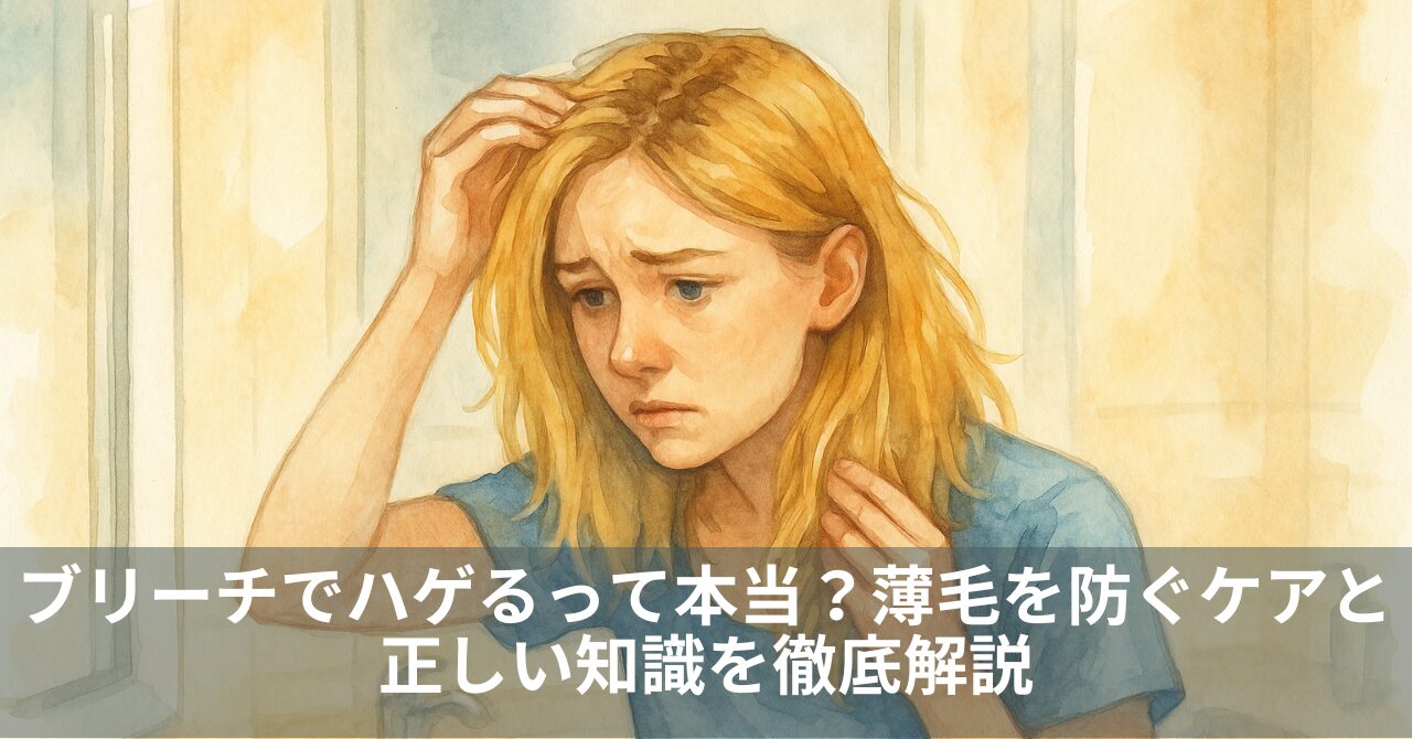 ブリーチでハゲるって本当？薄毛を防ぐケアと正しい知識を徹底解説