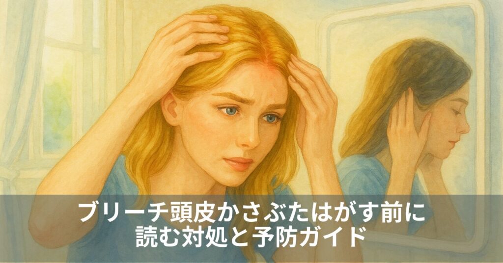 ブリーチ頭皮かさぶたはがす前に読む対処と予防ガイド