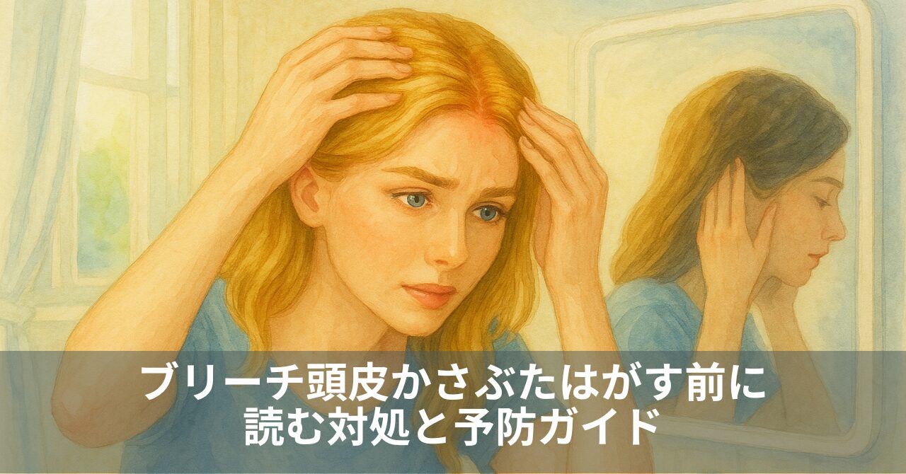 ブリーチ頭皮かさぶたはがす前に読む対処と予防ガイド