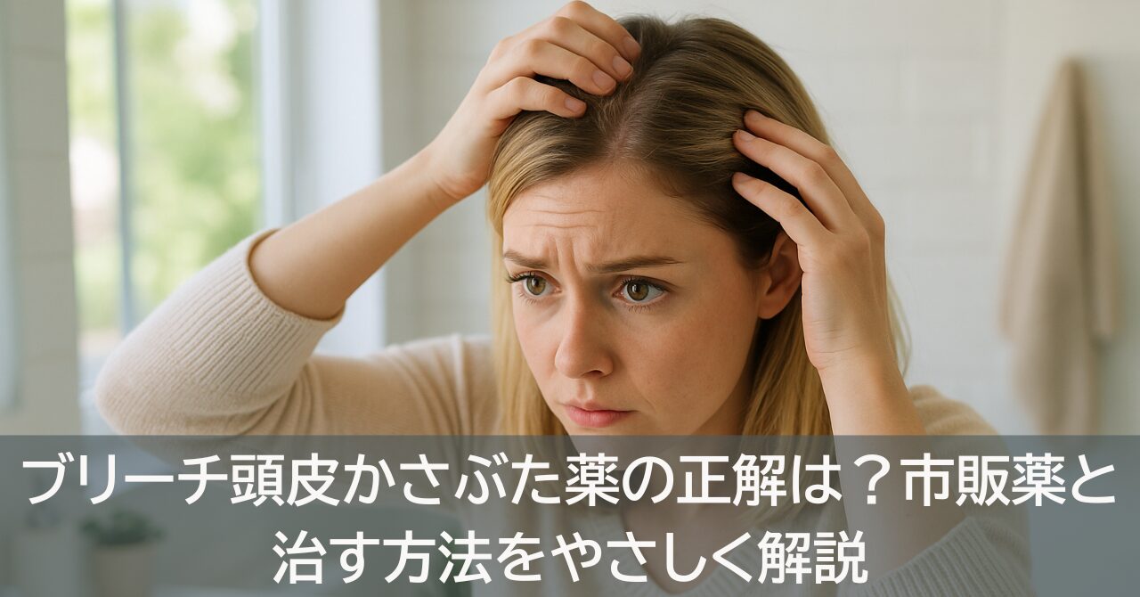 ブリーチ頭皮かさぶた薬の正解は？市販薬と治す方法をやさしく解説