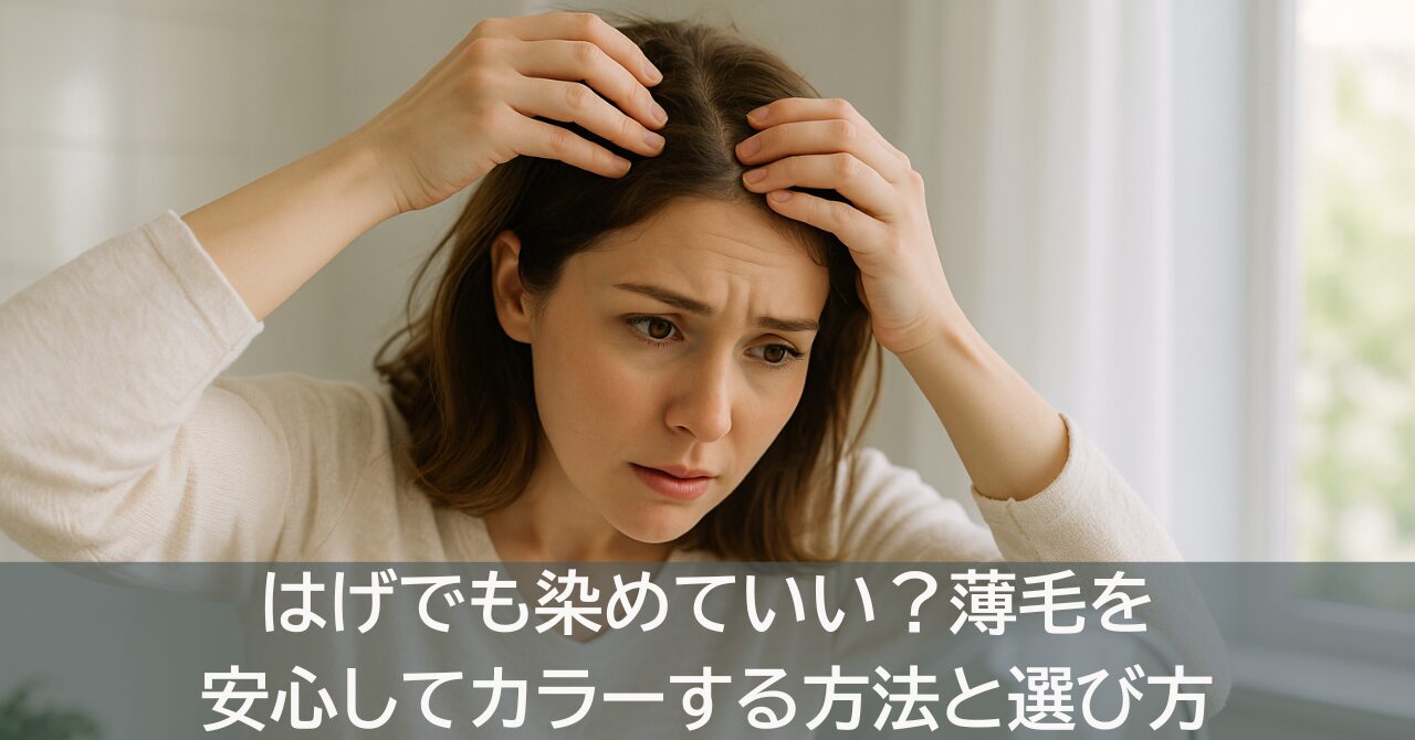 はげでも染めていい？薄毛を安心してカラーする方法と選び方