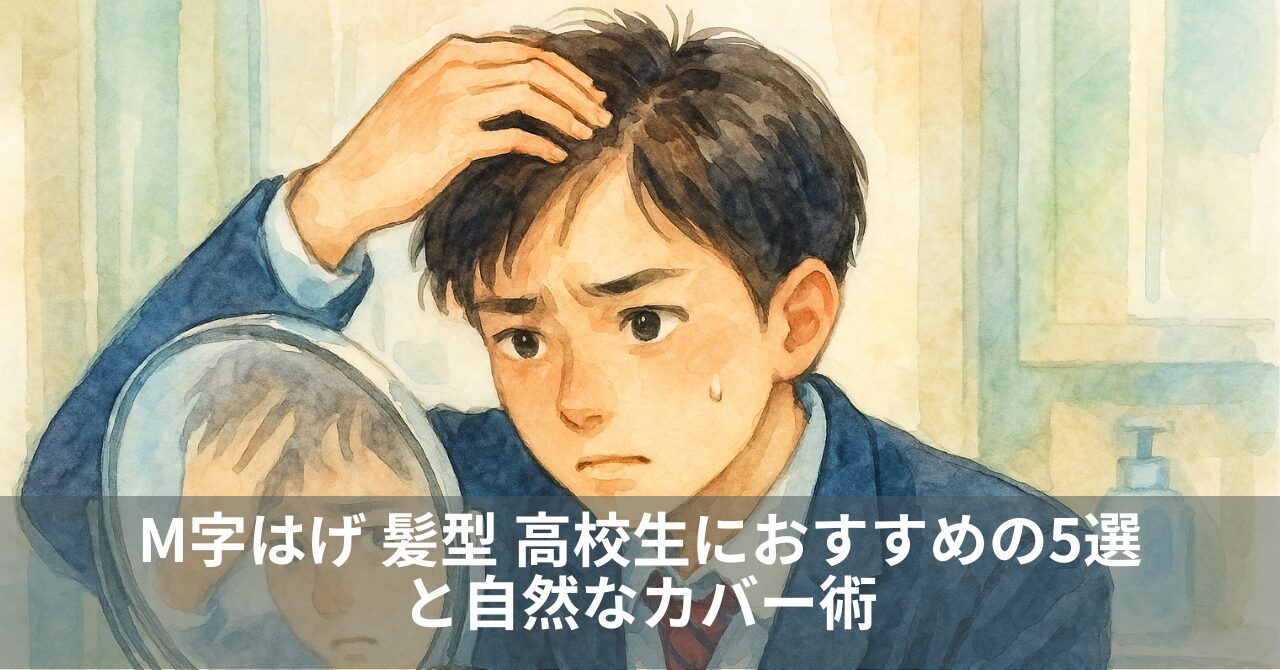 M字はげ 髪型 高校生におすすめの5選と自然なカバー術