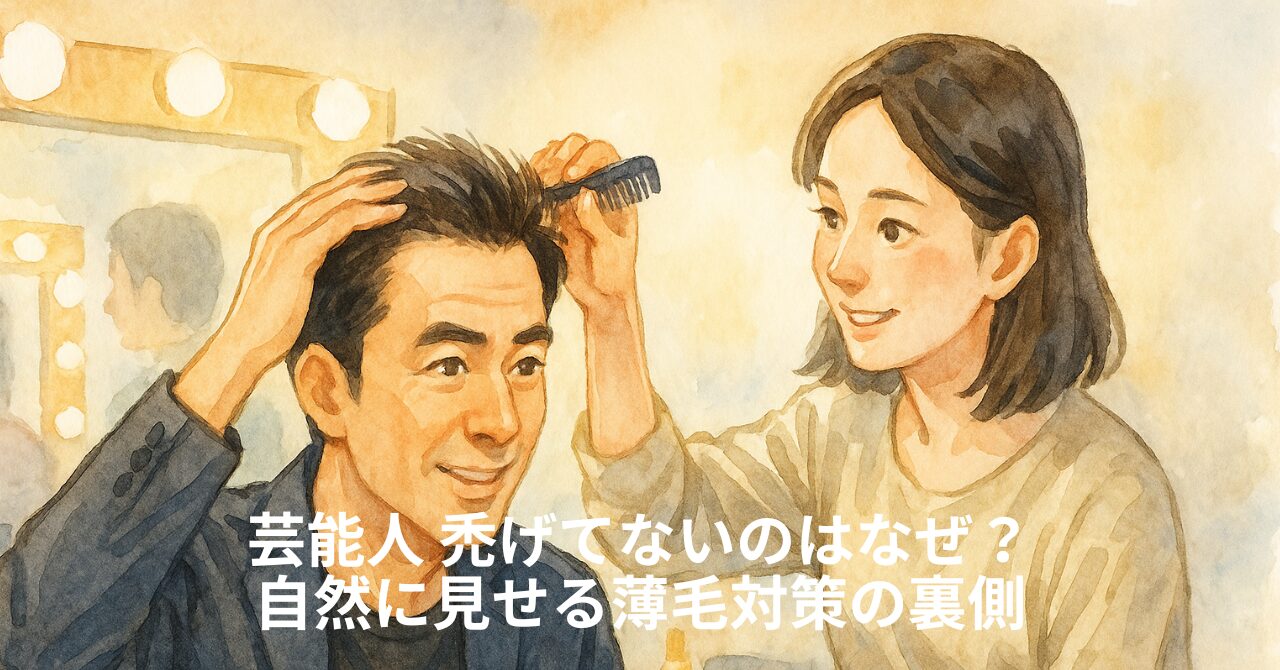 芸能人 禿げてないのはなぜ？自然に見せる薄毛対策の裏側