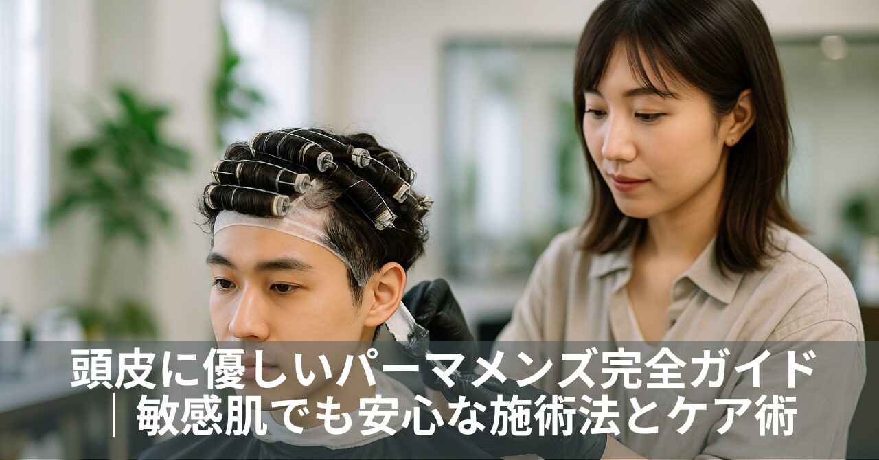 頭皮に優しいパーマメンズ完全ガイド｜敏感肌でも安心な施術法とケア術