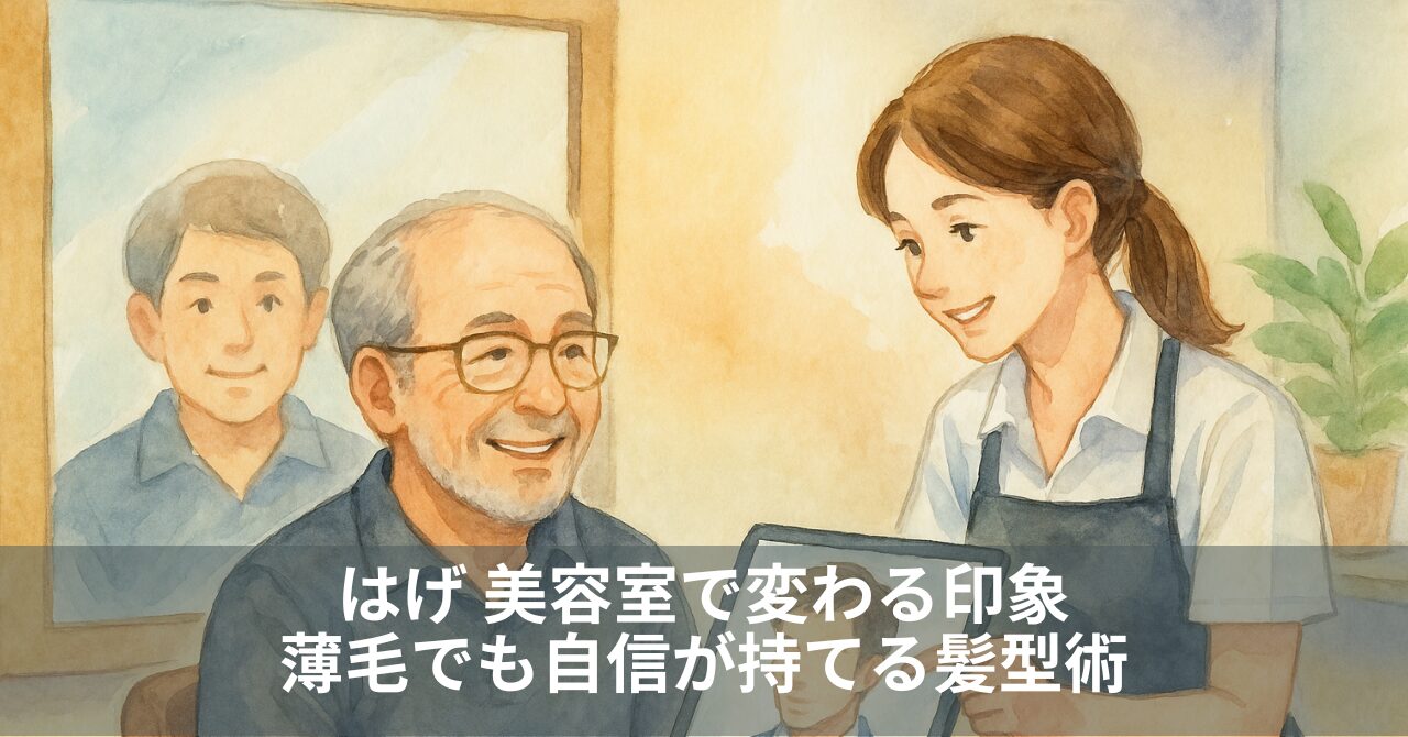 はげ 美容室で変わる印象｜薄毛でも自信が持てる髪型術