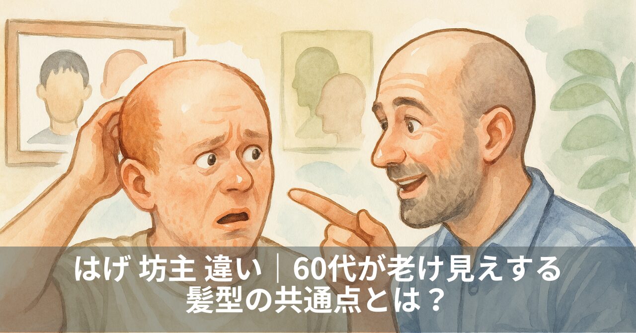 はげ 坊主 違い｜60代が老け見えする髪型の共通点とは？