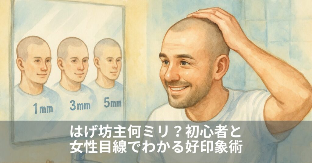 はげ坊主何ミリ？初心者と女性目線でわかる好印象術