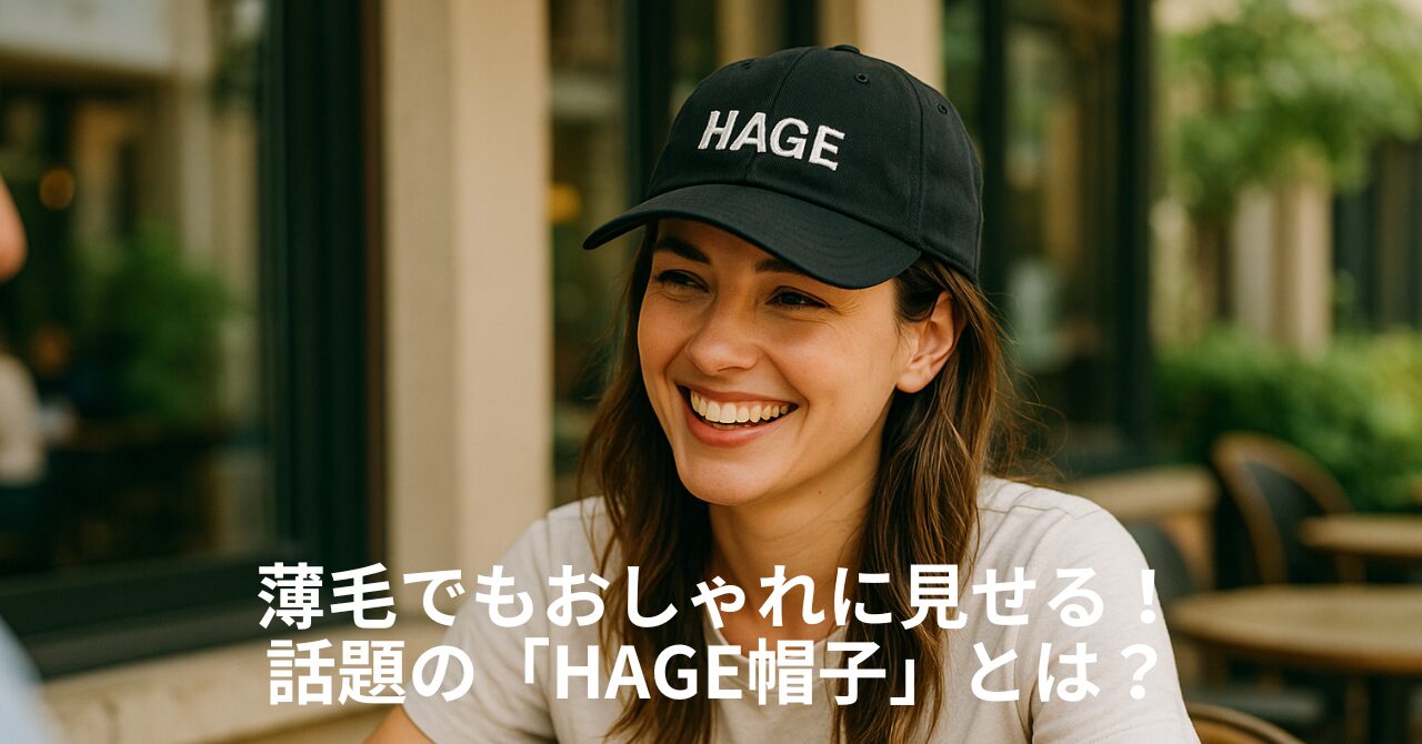 薄毛でもおしゃれに見せる！話題の「HAGE帽子」とは？