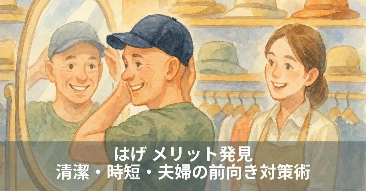 はげ メリット発見｜清潔・時短・夫婦の前向き対策術