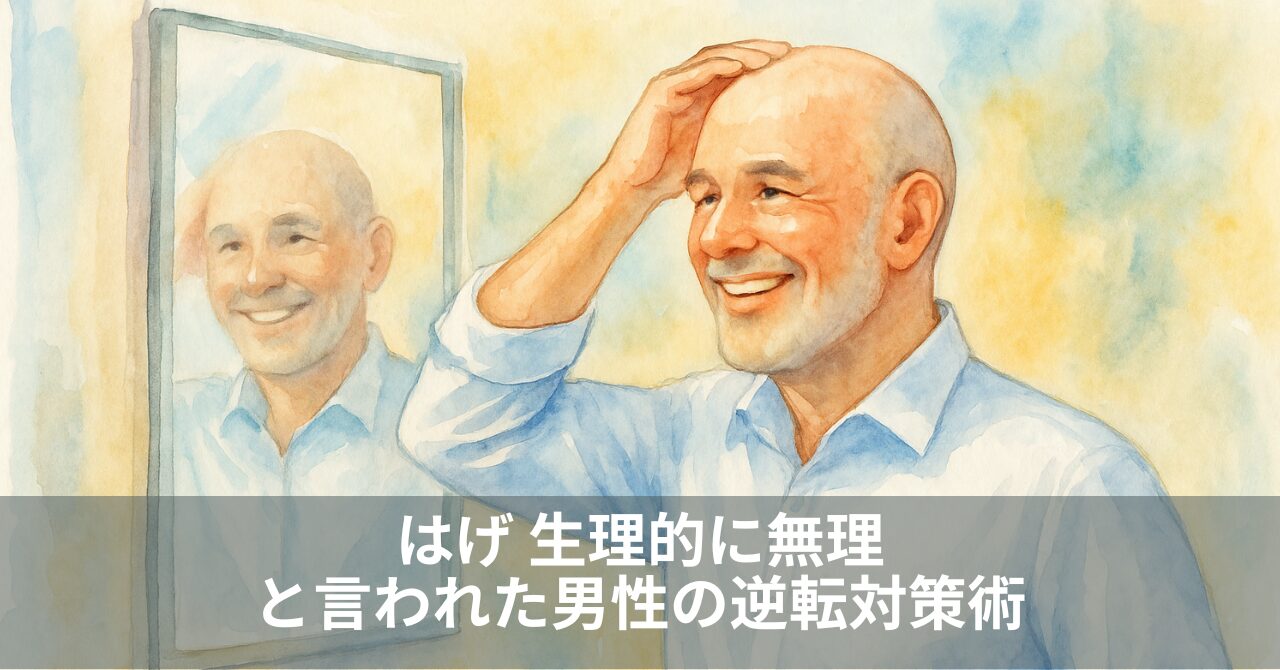 はげ 生理的に無理と言われた男性の逆転対策術