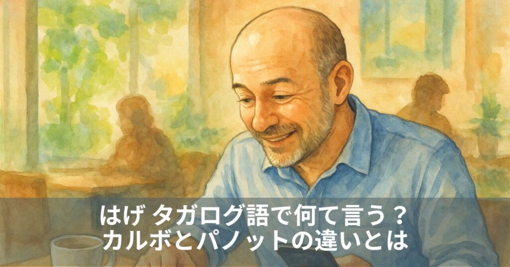 はげ タガログ語で何て言う？カルボとパノットの違いとは