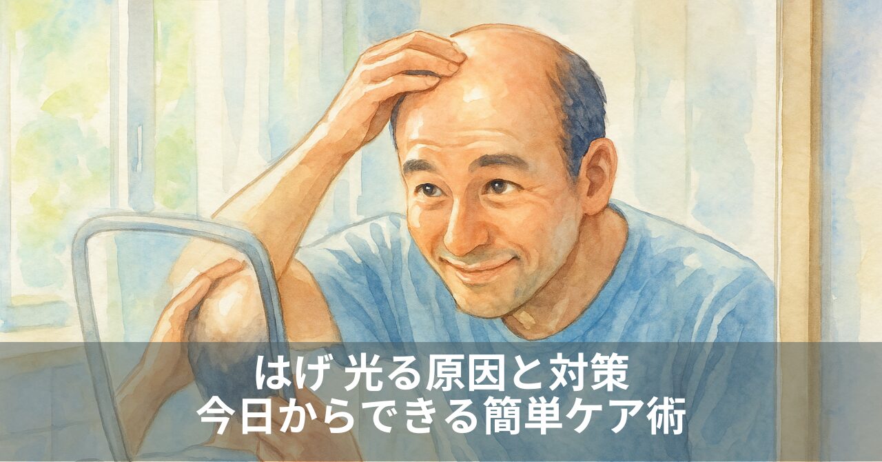 はげ 光る原因と対策｜今日からできる簡単ケア術