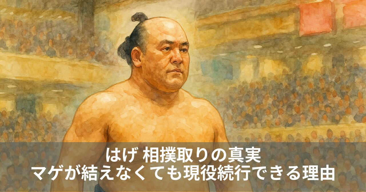 はげ 相撲取りの真実｜マゲが結えなくても現役続行できる理由