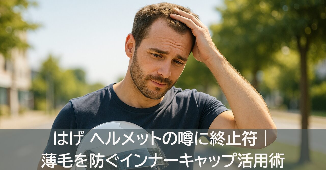 はげ ヘルメットの噂に終止符｜薄毛を防ぐインナーキャップ活用術