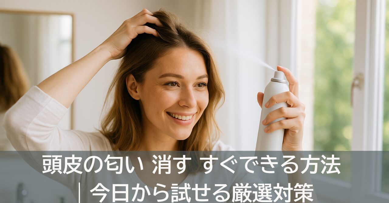 頭皮の匂い 消す すぐできる方法｜今日から試せる厳選対策