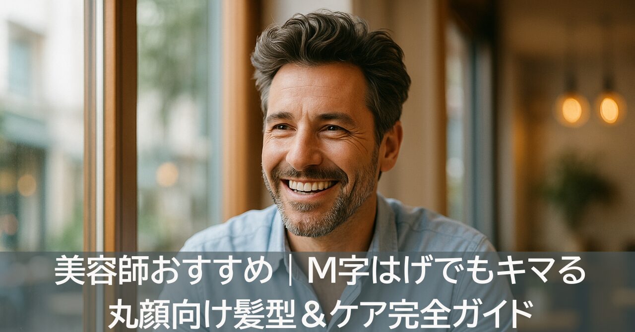 美容師おすすめ｜M字はげでもキマる丸顔向け髪型＆ケア完全ガイド