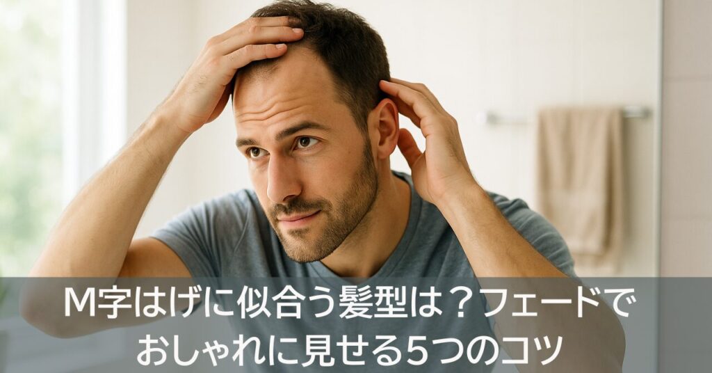 M字はげに似合う髪型は？フェードでおしゃれに見せる5つのコツ