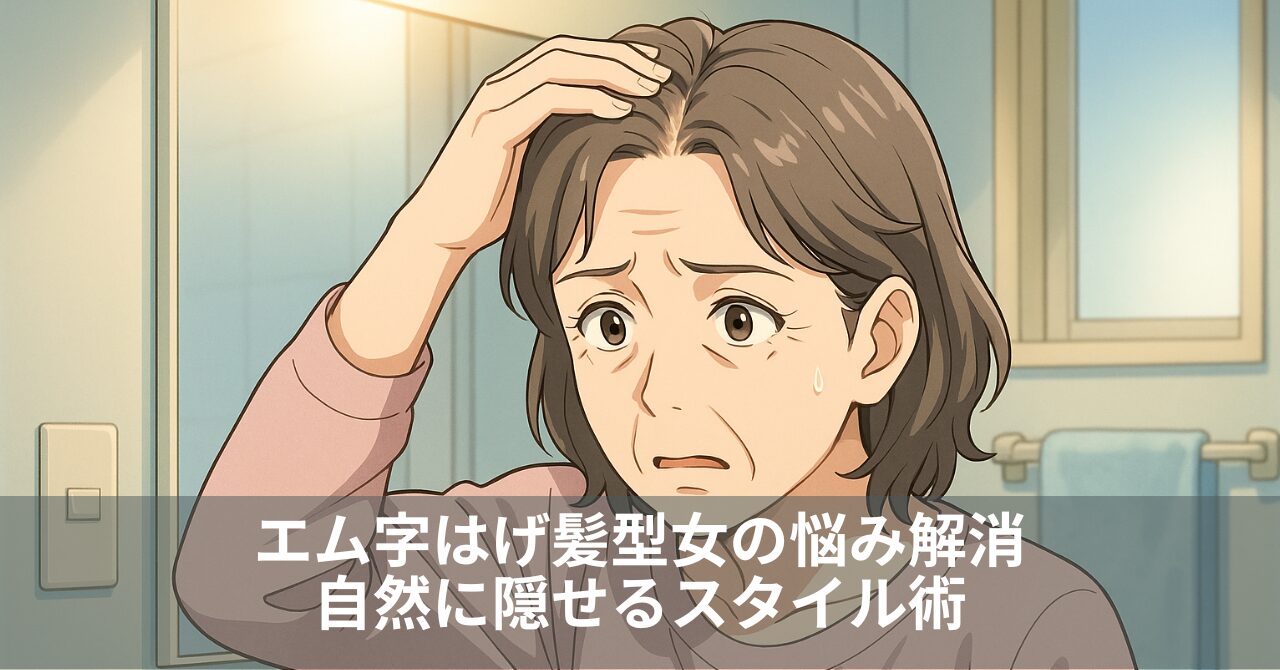 エム字はげ髪型女の悩み解消｜自然に隠せるスタイル術