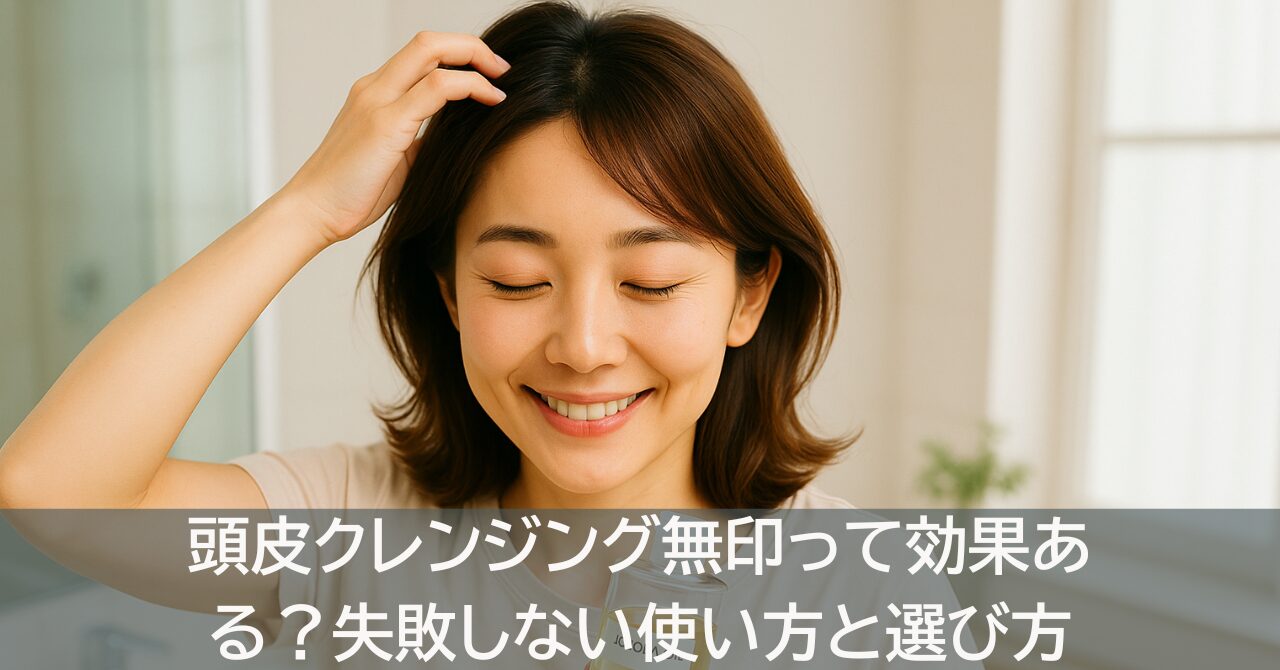 頭皮クレンジング無印って効果ある？失敗しない使い方と選び方