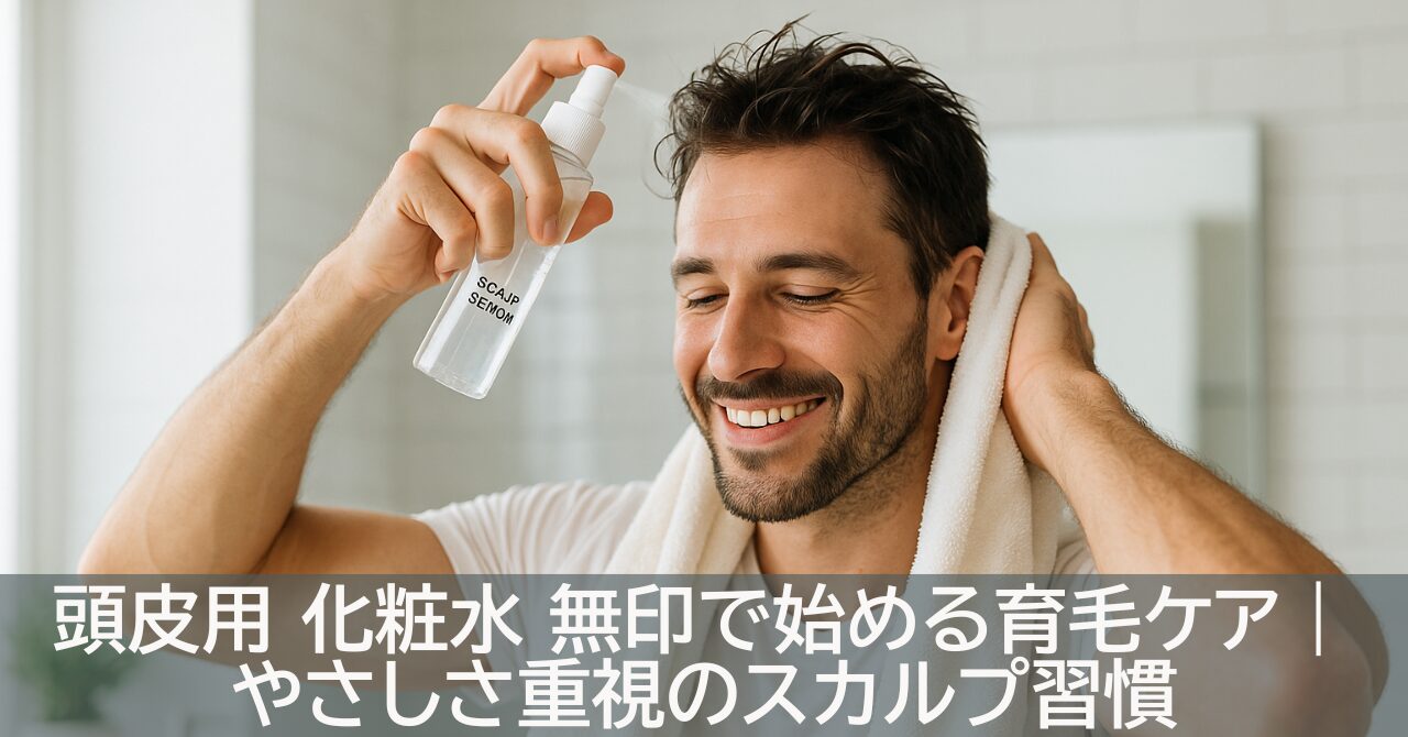 頭皮用 化粧水 無印で始める育毛ケア｜やさしさ重視のスカルプ習慣