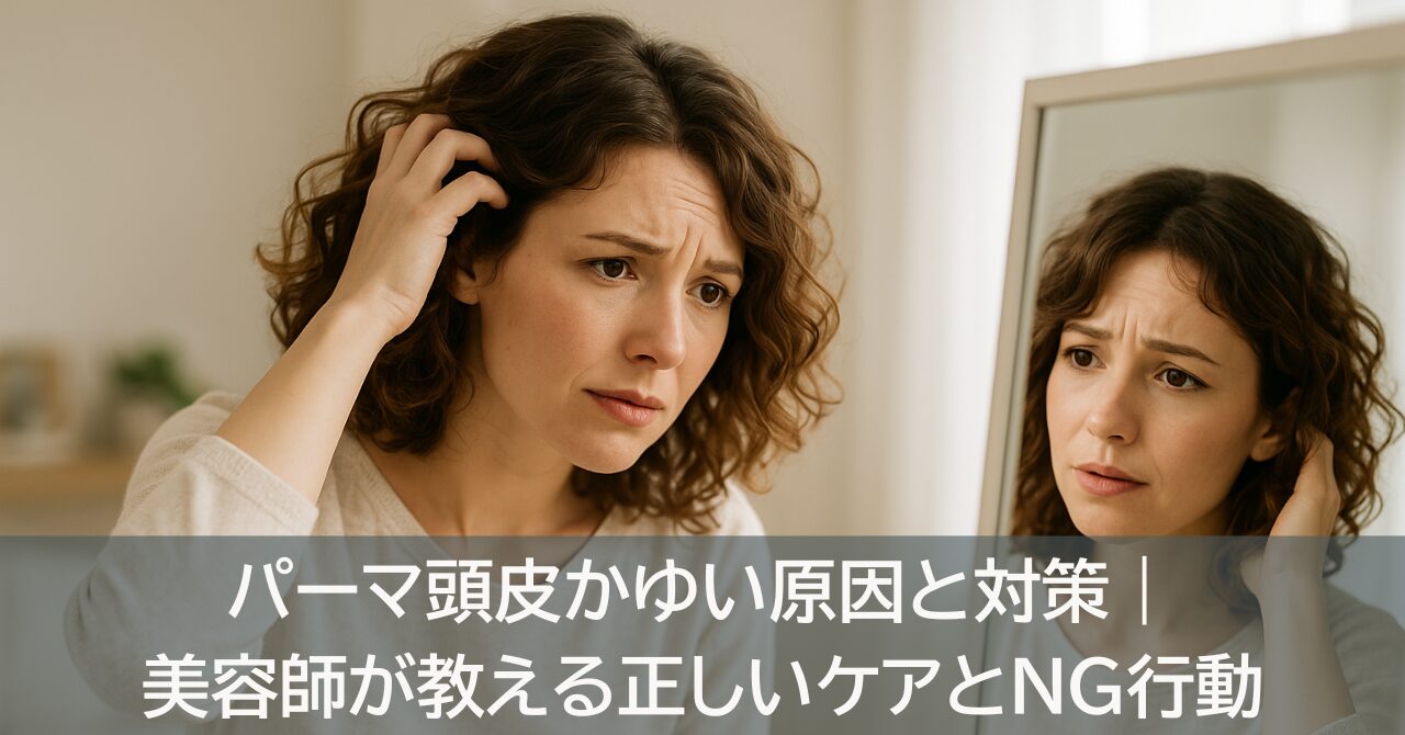 パーマ頭皮かゆい原因と対策｜美容師が教える正しいケアとNG行動
