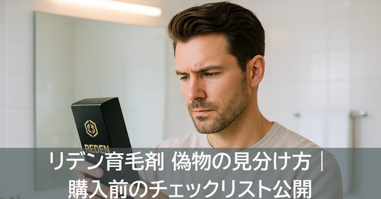 リデン育毛剤 偽物の見分け方｜購入前のチェックリスト公開