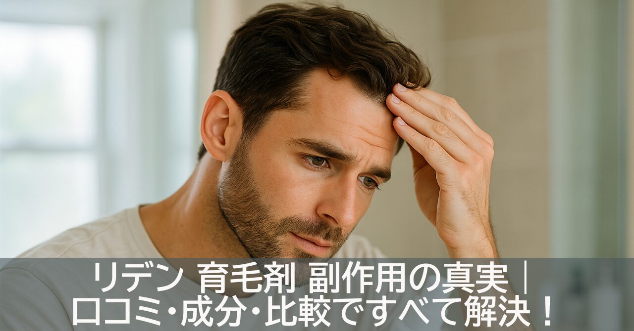 リデン 育毛剤 副作用の真実｜口コミ・成分・比較ですべて解決！