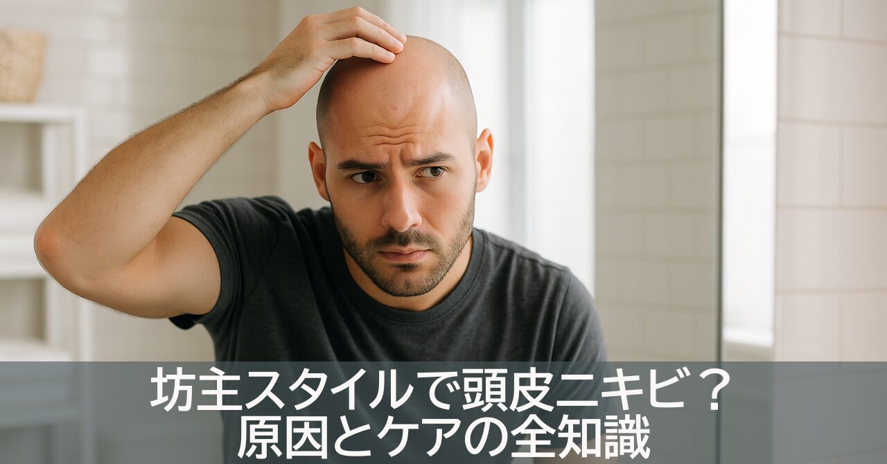 坊主スタイルで頭皮ニキビ？原因とケアの全知識