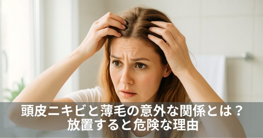 頭皮ニキビと薄毛の意外な関係とは？放置すると危険な理由