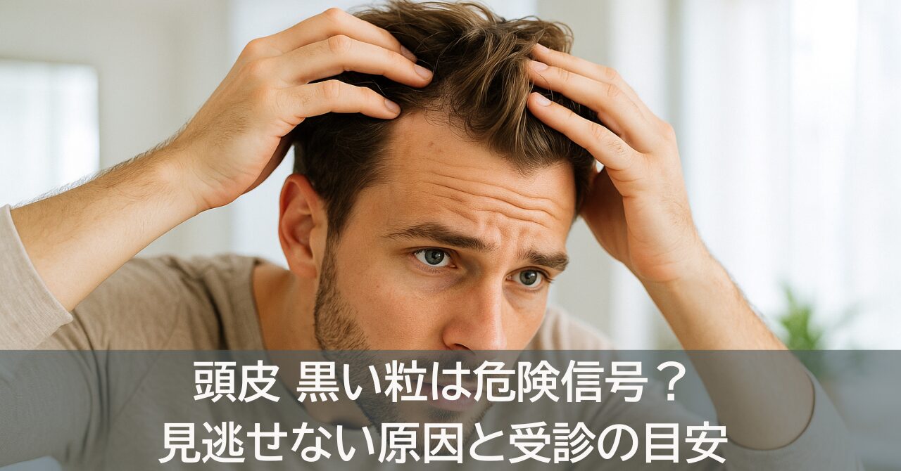 頭皮 黒い粒は危険信号？見逃せない原因と受診の目安