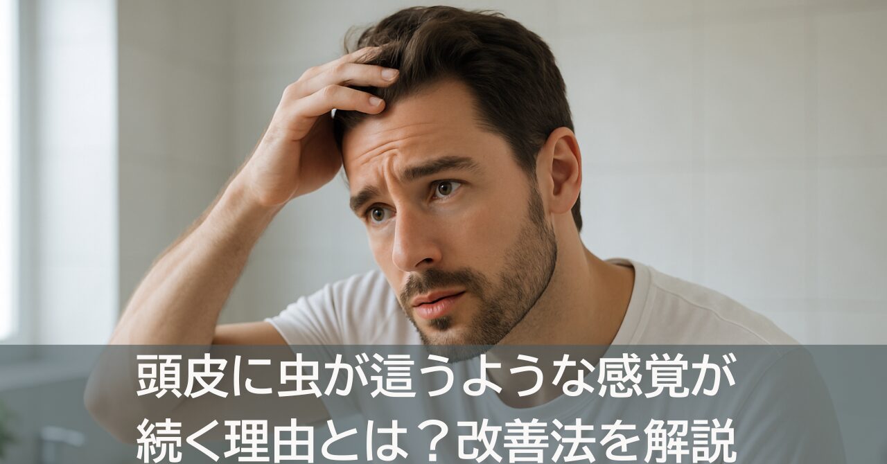 頭皮に虫が這うような感覚が続く理由とは？改善法を解説