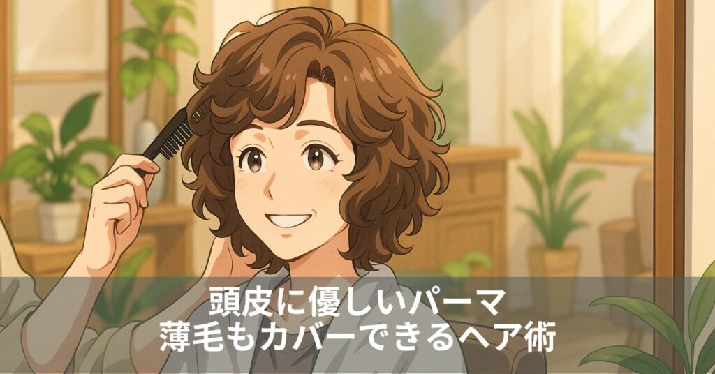 頭皮に優しいパーマ｜薄毛もカバーできるヘア術
