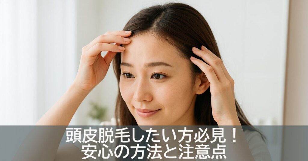頭皮脱毛したい方必見！安心の方法と注意点