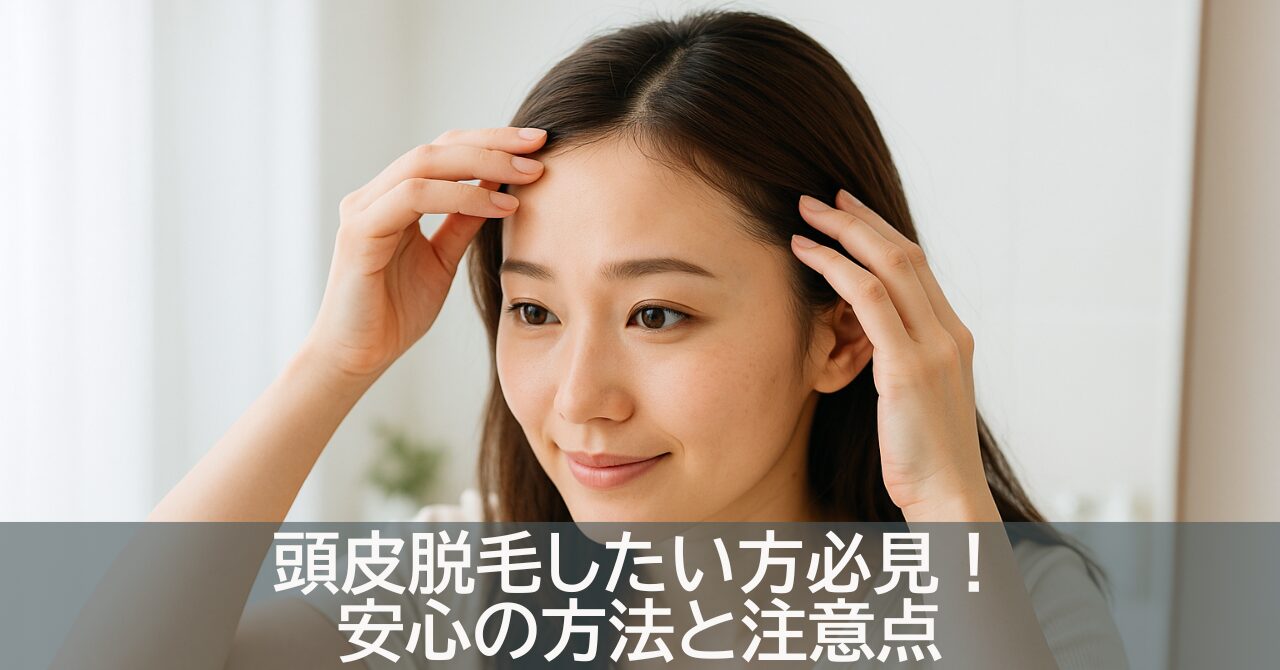 頭皮脱毛したい方必見！安心の方法と注意点