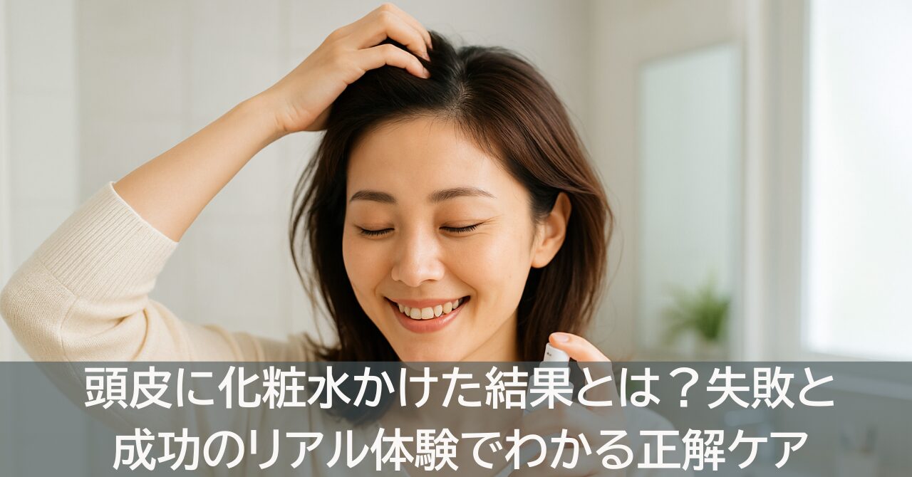 頭皮に化粧水かけた結果とは？失敗と成功のリアル体験でわかる正解ケア