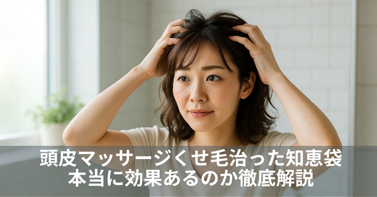 頭皮マッサージくせ毛治った知恵袋｜本当に効果あるのか徹底解説