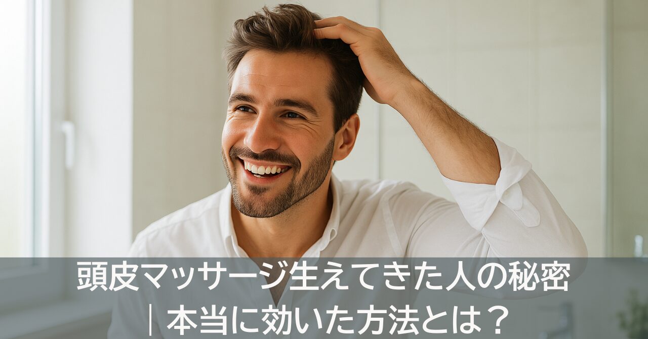 頭皮マッサージ生えてきた人の秘密｜本当に効いた方法とは？