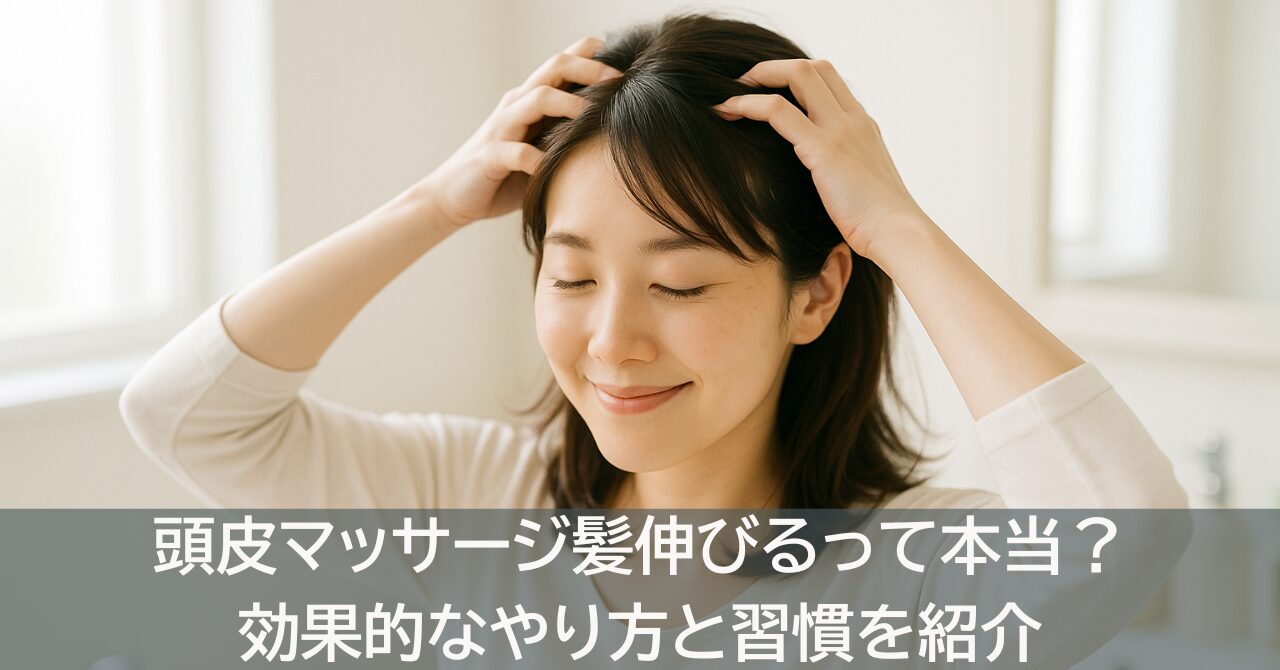 頭皮マッサージ髪伸びるって本当？効果的なやり方と習慣を紹介