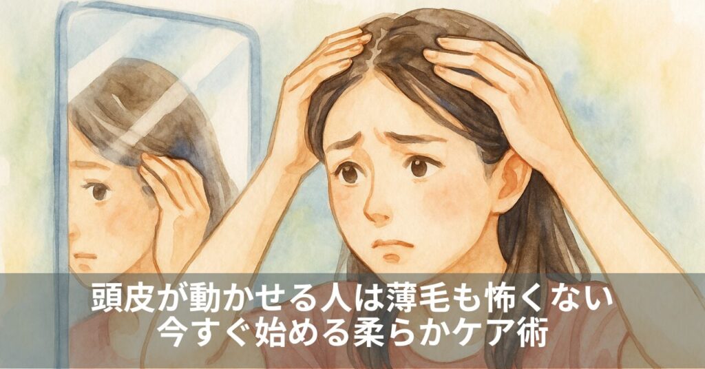 頭皮が動かせる人は薄毛も怖くない｜今すぐ始める柔らかケア術