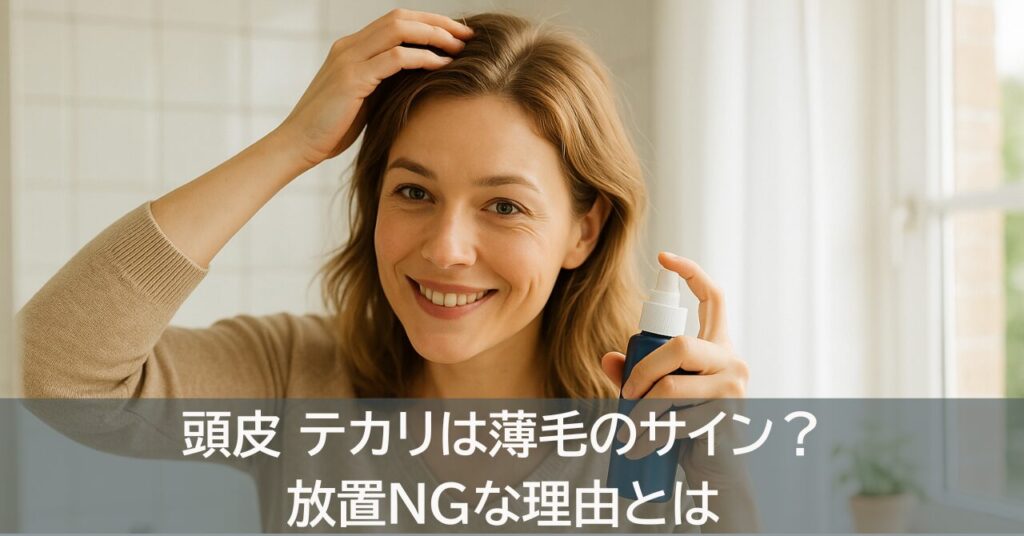 頭皮 テカリは薄毛のサイン？放置NGな理由とは