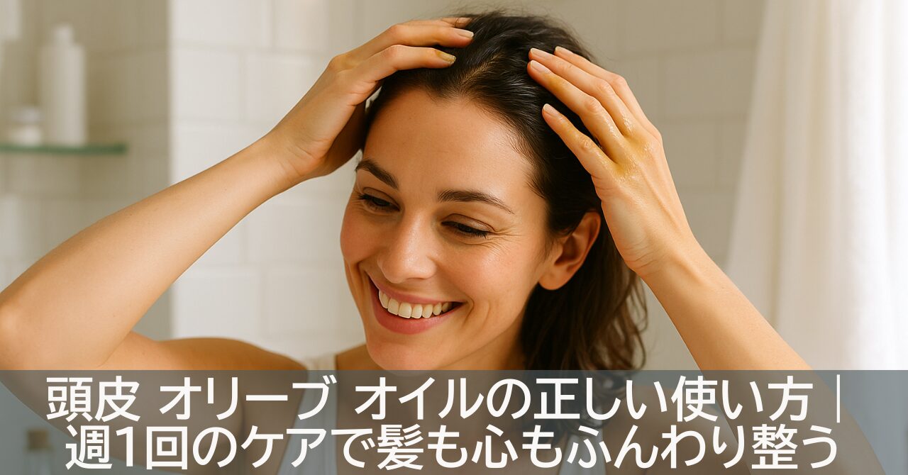 頭皮 オリーブ オイルの正しい使い方｜週1回のケアで髪も心もふんわり整う