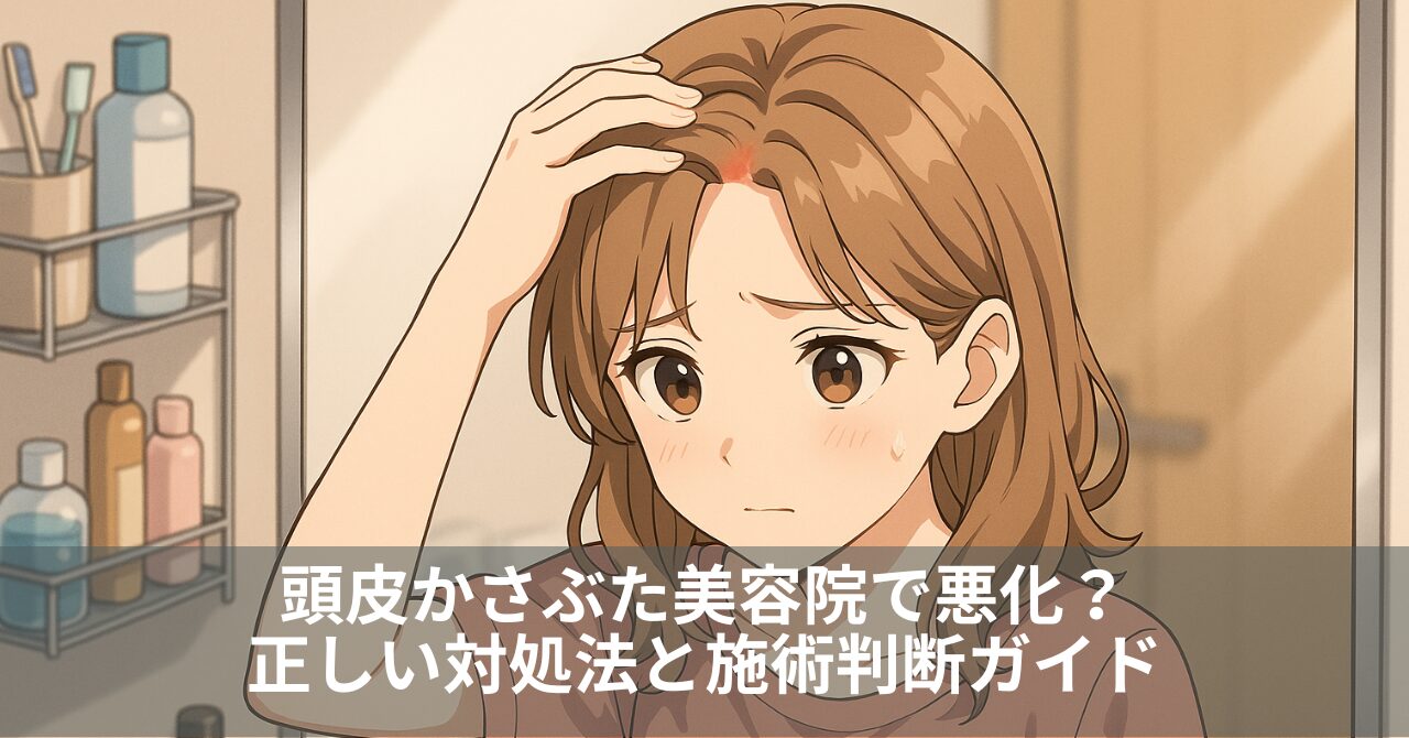 頭皮かさぶた美容院で悪化？正しい対処法と施術判断ガイド