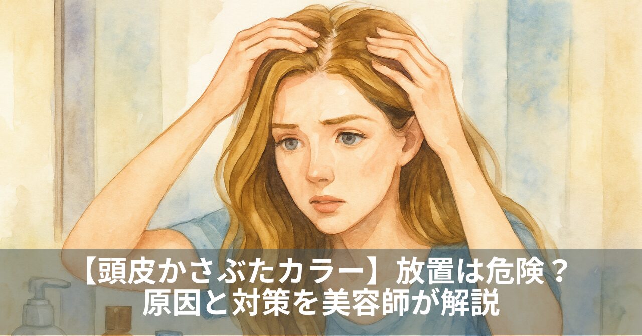 【頭皮かさぶたカラー】放置は危険？原因と対策を美容師が解説