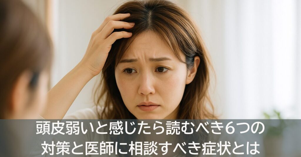 頭皮弱いと感じたら読むべき6つの対策と医師に相談すべき症状とは
