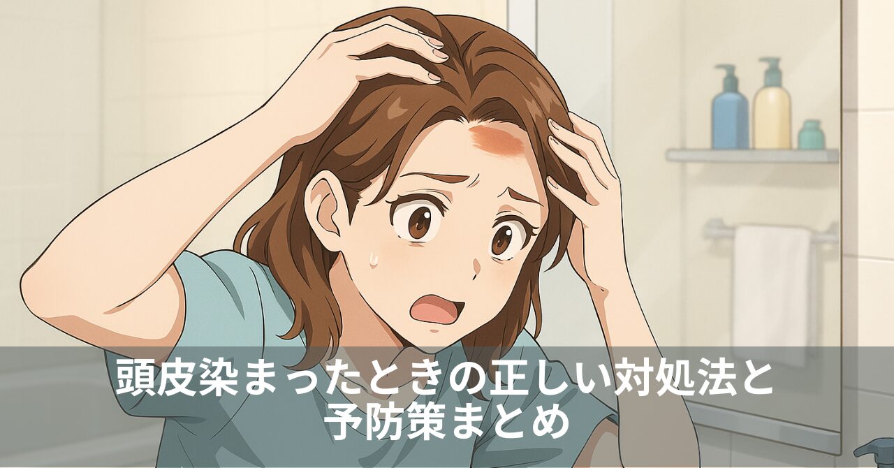 頭皮染まったときの正しい対処法と予防策まとめ